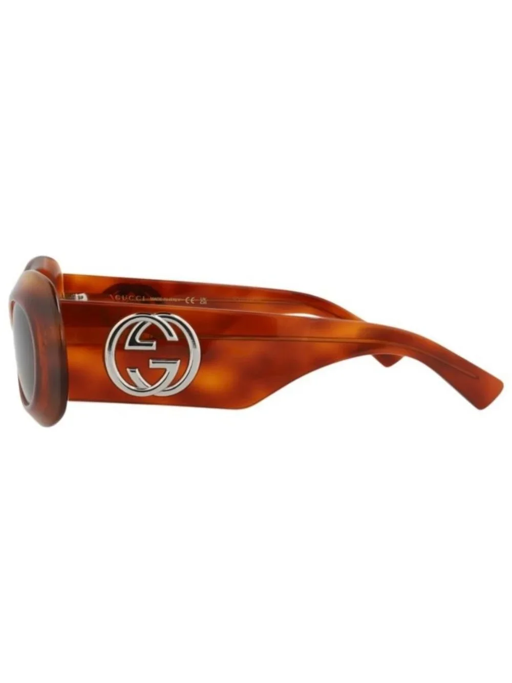 New Gucci Womens Round/Oval Havana Havana Brown Fashion Designer Sunglasses